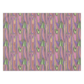 abstrakte rosa und grüne Formen Tischdecke (Vorderseite (Horizontal))