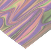 abstrakte rosa und grüne Formen Tischdecke (Schrägansicht)