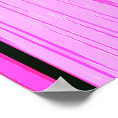 Abstrakte rosa und grüne vertikale Streifen 704 Poster (Ecke)