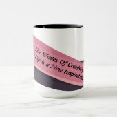 Abstrakte Rosa und Schwarze Welle Tasse (Zentrum)