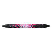 Abstrakte Rosa Var Symmetrie Kugelschreiber (Rückseite)