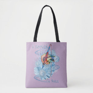 Abstrakte rosa Vibration Tasche