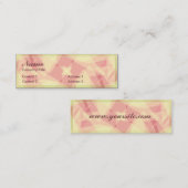 ABSTRAKTE ROSA-VISITENKARTE MINI VISITENKARTE (Vorne/Hinten)