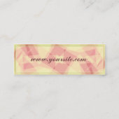 ABSTRAKTE ROSA-VISITENKARTE MINI VISITENKARTE (Rückseite)