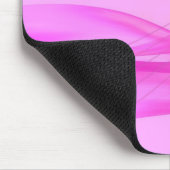 Abstrakte Rosa Wave Maus Pad Mousepad (Ecke)
