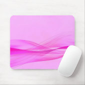Abstrakte Rosa Wave Maus Pad Mousepad (Mit Mouse)