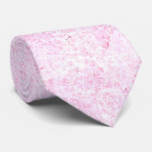 Abstrakte rosa webartige Tie-Dye-Krawatte Krawatte (Gerollt)