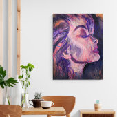 Abstrakte Rosa weibliche Schrift Drucken Poster