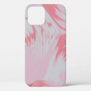 Abstrakte rosa-weiße Malerei Case-Mate iPhone Hülle