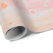 Abstrakte rosa-weiße Malerei Geschenkpapier (Rolleneckpunkt)