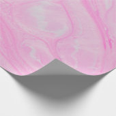 Abstrakte rosa-weiße Malerei Geschenkpapier (Ecke)