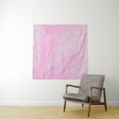 Abstrakte rosa-weiße Malerei Wandteppich (Beispiel (Horizontal))