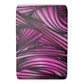 Abstrakte rosa wirbelnde Linien Badematte (Vorderseite Vertikal)