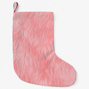 Abstrakte rosa Wolle, Stoffuntergrund Kleiner Weihnachtsstrumpf