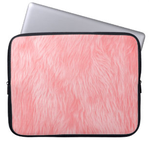 Abstrakte rosa Wolle, Stoffuntergrund Laptopschutzhülle