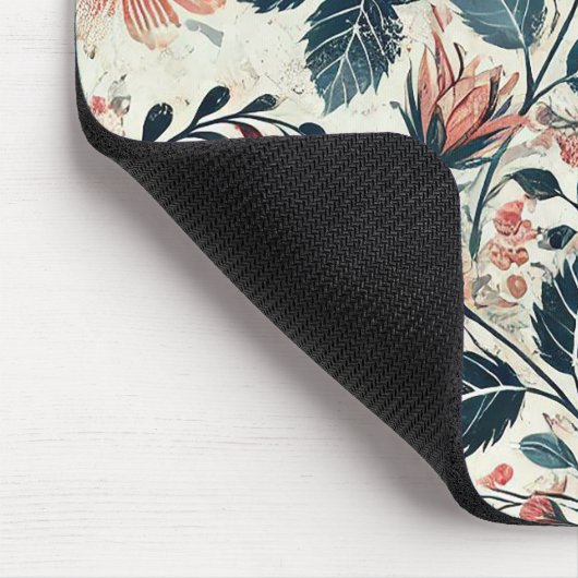 Abstrakte Rose Blume blühend Design. Muster mit Mousepad (Ecke)