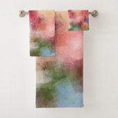 Abstrakte Rose Blume Moderne Florenz Badhandtuch Set