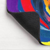 Abstrakte Rose Blume Pop Kunst Mousepad (Ecke)