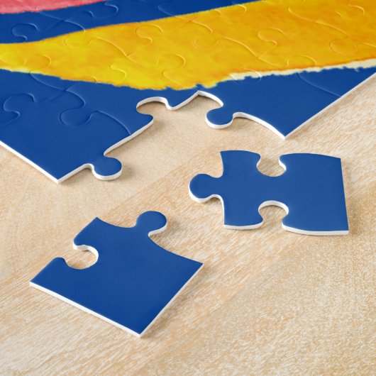 Abstrakte Rose Blume Pop Kunst Puzzle (Seite)