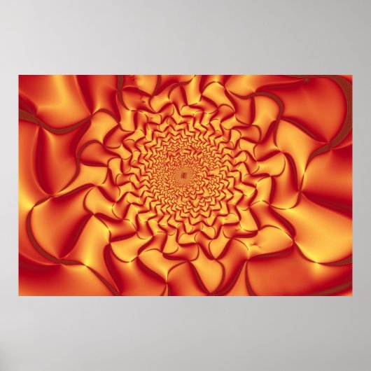 Abstrakte Rose, braun Poster (Vorne)