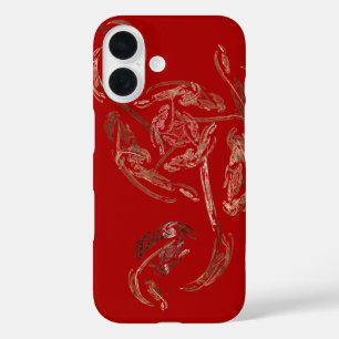 abstrakte Rose iPhone 16 Hülle