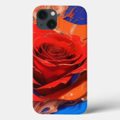 Abstrakte Rose Case-Mate iPhone Hülle (Rückseite)