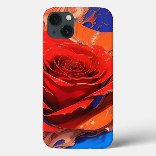 Abstrakte Rose Case-Mate iPhone Hülle (Rückseite)