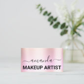 Abstrakte Rose des Lash Care Makeup-Logos Visitenkarte (Stehend Vorderseite)