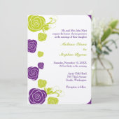 Abstrakte Rose - Einladung (Stehend Vorderseite)