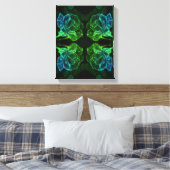 Abstrakte Rose Fantasy Blume Leinwanddruck (Insitu (Schlafzimmer))