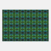 Abstrakte Rose Fantasy Blume Personalisiert Geschenkpapier Set (Vorderseite)