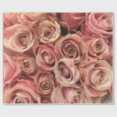 Abstrakte Rose Garten Elegante Geschenkpapier (Flach)