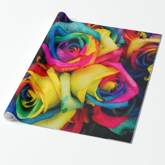 Abstrakte Rose Garten Elegante Geschenkpapier (Ungerollt)