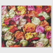 Abstrakte Rose Garten Elegante Geschenkpapier (Flach)