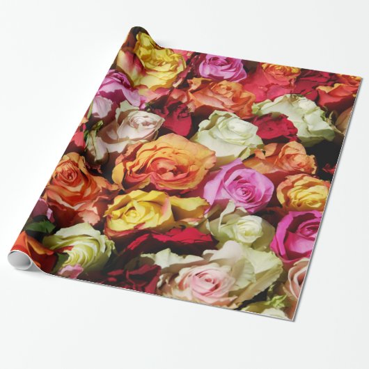 Abstrakte Rose Garten Elegante Geschenkpapier (Ungerollt)