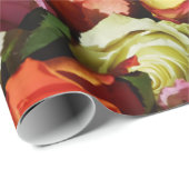 Abstrakte Rose Garten Elegante Geschenkpapier (Rolleneckpunkt)