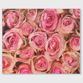 Abstrakte Rose Garten Elegante Geschenkpapier (Flach)