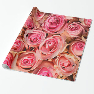 Abstrakte Rose Garten Elegante Geschenkpapier