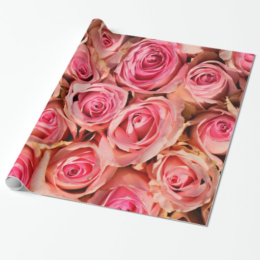 Abstrakte Rose Garten Elegante Geschenkpapier (Ungerollt)
