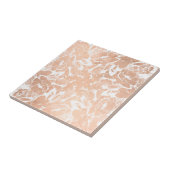 Abstrakte Rose Gold Floral Muster Fliese (Seite)