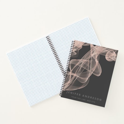 Abstrakte Rose Gold Glitzer Tasche Notizblock (Innenseite)