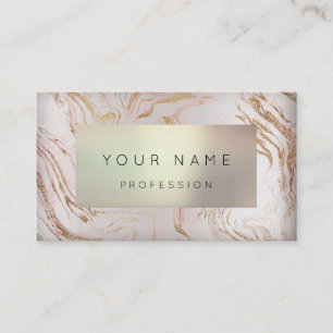 ABSTRAKTE Rose Gold-Marmor-Ernennung Perle Terminkarte