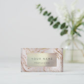 ABSTRAKTE Rose Gold Marmor Termin Pearl (Stehend Vorderseite)