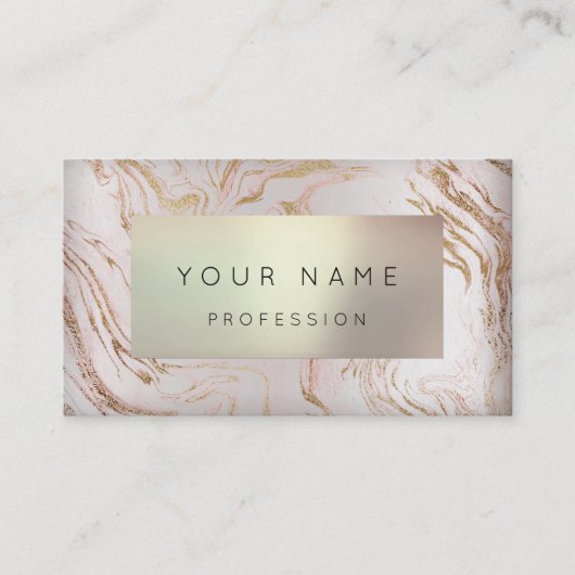ABSTRAKTE Rose Gold Marmor Termin Pearl (Vorderseite)