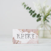 *~* Abstrakte Rose Gold Paint Strokes REIKI Ivy Visitenkarte (Stehend Vorderseite)