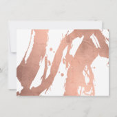 Abstrakte Rose Gold Pinselstriche auf der White Gi (Rückseite)