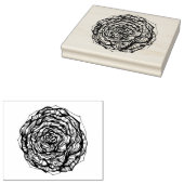 Abstrakte Rose Gummistempel (Stempel)