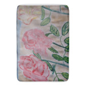 Abstrakte Rose im Sommer Badematte (Vorderseite Vertikal)