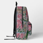 Abstrakte Rose im Sommer Bedruckter Rucksack (Links)