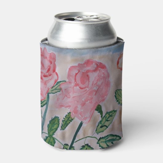 Abstrakte Rose im Sommer Dosenkühler (Kanne Vorderseite)